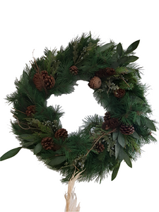 Pine Boughs & Cones Wreath