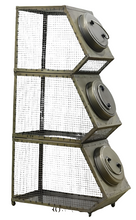 Load image into Gallery viewer, Vintage Metal Produce Canister - Three Compartments
