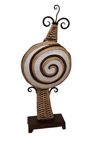 Sisal & Metal Tribal Lamp