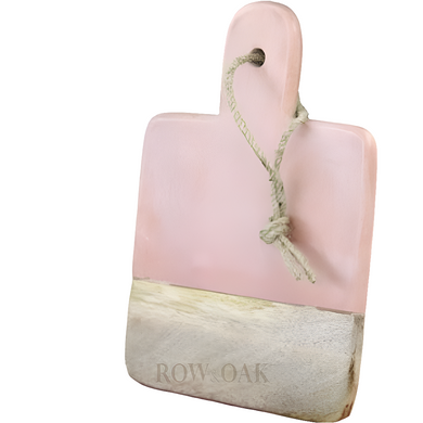 Mauve Marble and Wooden Cutting Board