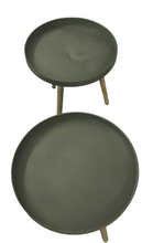 Load image into Gallery viewer, Resin &amp; Wood 3-leg Table