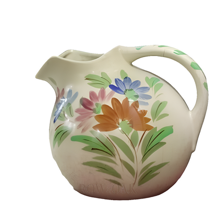 Floral Ceramic Lemonade Pitcher