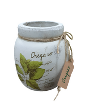 Load image into Gallery viewer, Distressed White Pottery - Oregano