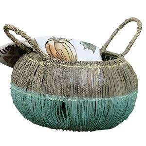 Natural Rope Basket with Handles