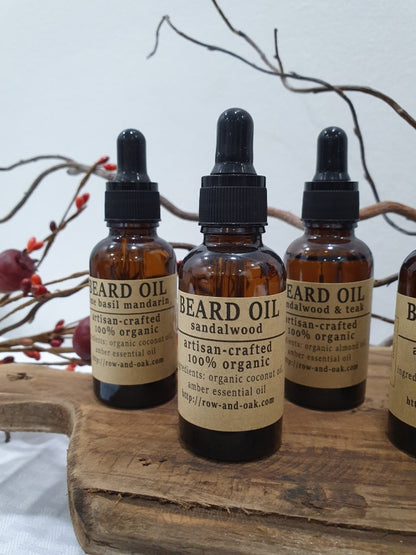 Beard Oils - Organic Various Scents