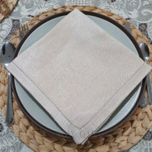 Load image into Gallery viewer, Beige Linen Napkins - Row &amp; Oak