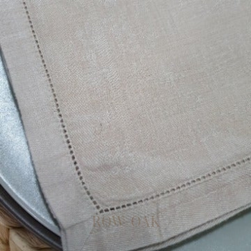 Beige Linen Napkins - Row & Oak