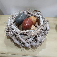 Load image into Gallery viewer, Birch Bird Nest With Delicate Eggs