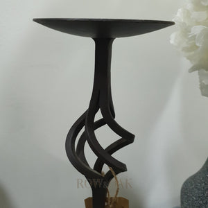 Black Wrought-Iron Candle Holder