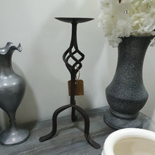 Load image into Gallery viewer, Black Wrought-Iron Candle Holder