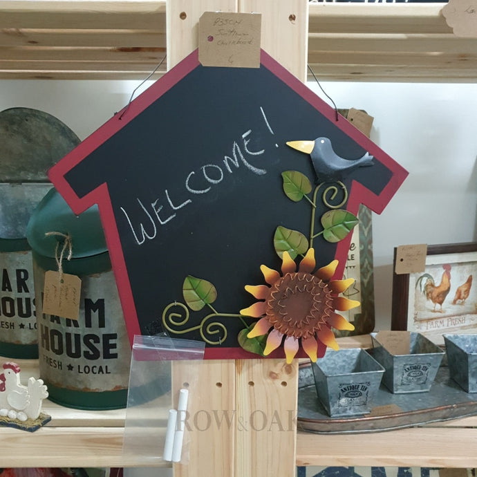 Chalkboard With Sunflower Detail