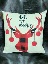 Load image into Gallery viewer, Christmas Cushions Reindeer