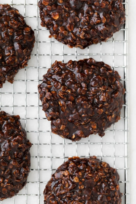 Dark Chocolate Oatmeal Peanut Butter Cookies