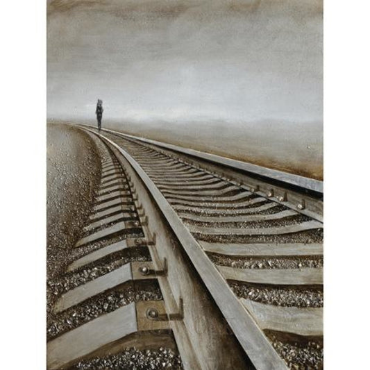 Destination Anywhere - Rail Track Artwork - Row & Oak