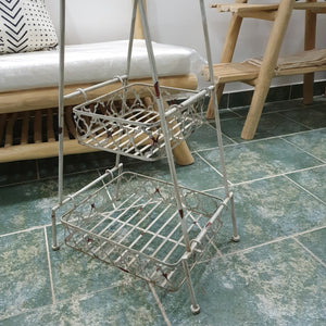 Distressed 3-Tier Metal Caddy