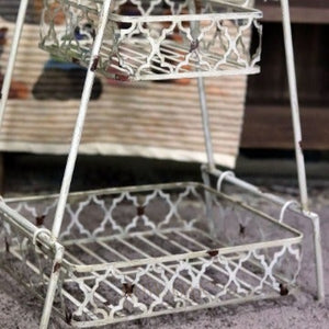 Distressed 3-Tier Metal Caddy - Row & Oak