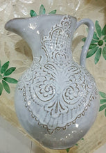 Load image into Gallery viewer, Distressed French Farmhouse Pitcher In Lavender