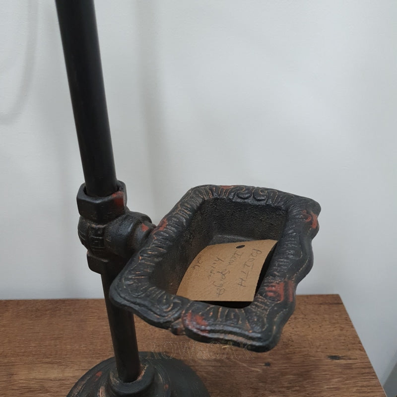 Distressed Iron Spigot Towel & Soap Holder