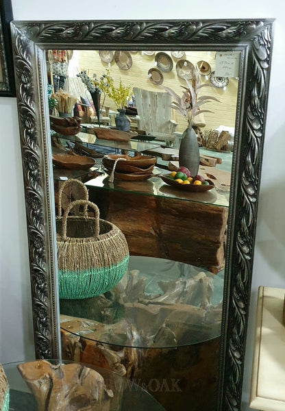 Distressed Silver Metal Mirror