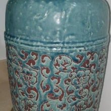 Load image into Gallery viewer, Distressed Teal Clay Vase - Large