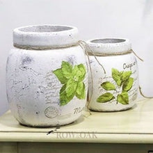 Load image into Gallery viewer, Distressed White Pottery - Mint - Row &amp; Oak