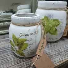 Load image into Gallery viewer, Distressed White Pottery - Oregano