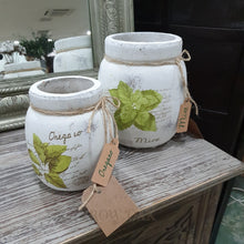 Load image into Gallery viewer, Distressed White Pottery - Oregano