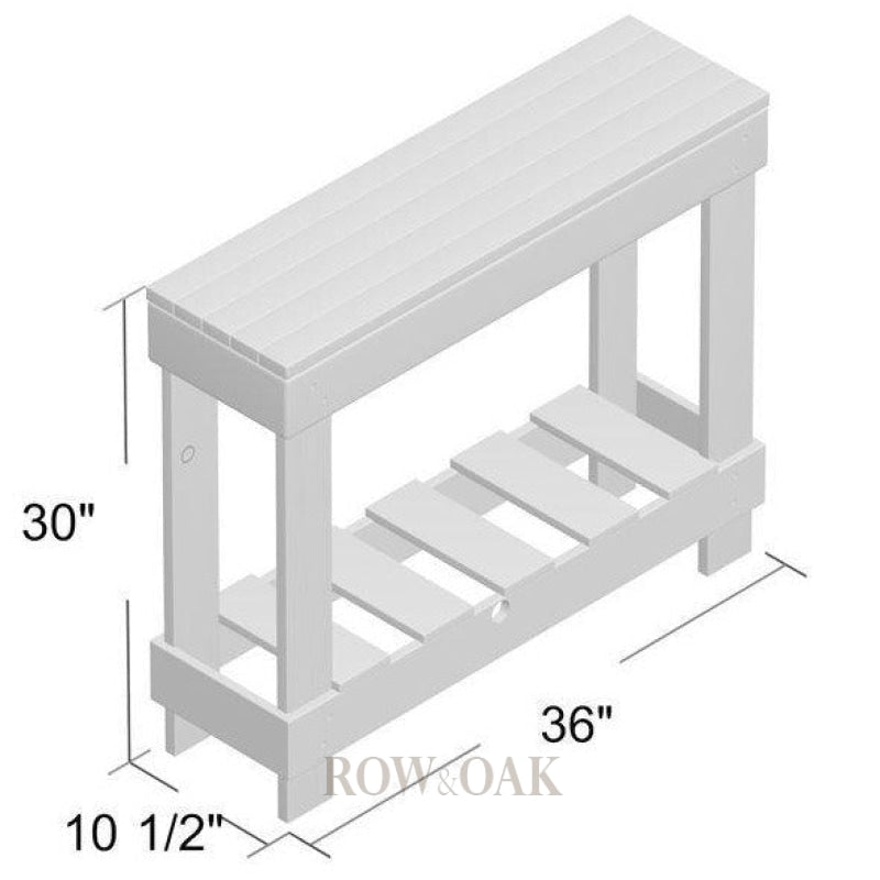 Distressed Wood Console Table - Row & Oak