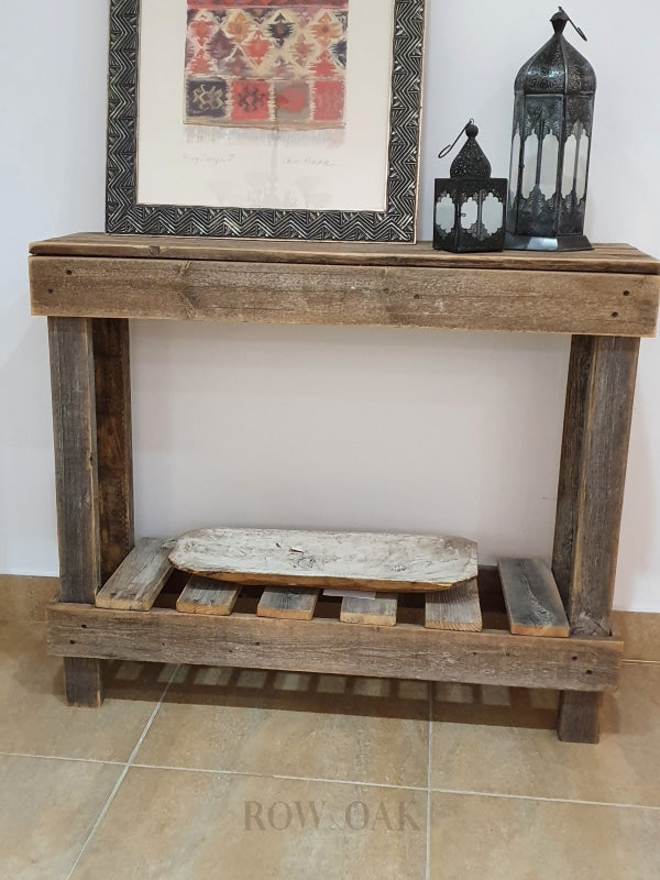 Distressed Wood Console Table