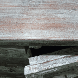 Distressed Wooden Cabinet/console - Grey