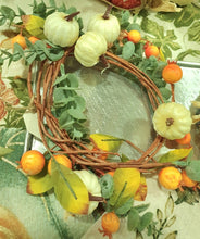 Load image into Gallery viewer, Fall Candle Ring With White Pumpkins