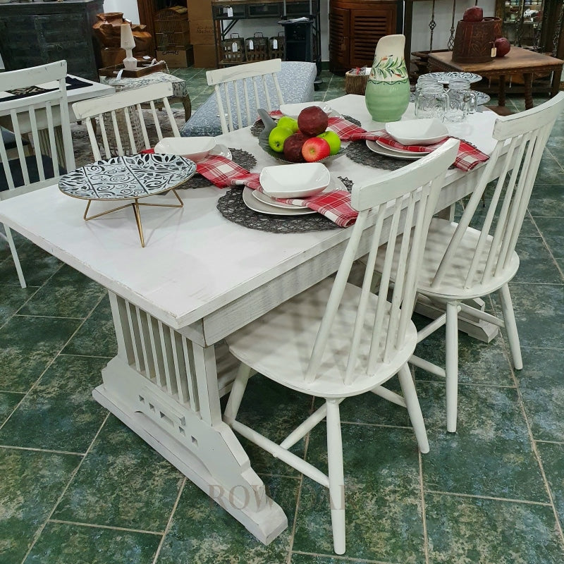 Farmhouse Tables In Distressed Cream