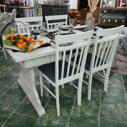 Farmhouse Tables In Distressed Cream