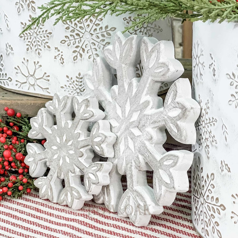 Fleur De Lis Snowflakes - Set Of 2