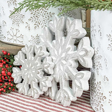 Load image into Gallery viewer, Fleur De Lis Snowflakes - Set Of 2