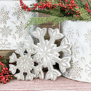 Fleur De Lis Snowflakes - Set Of 2