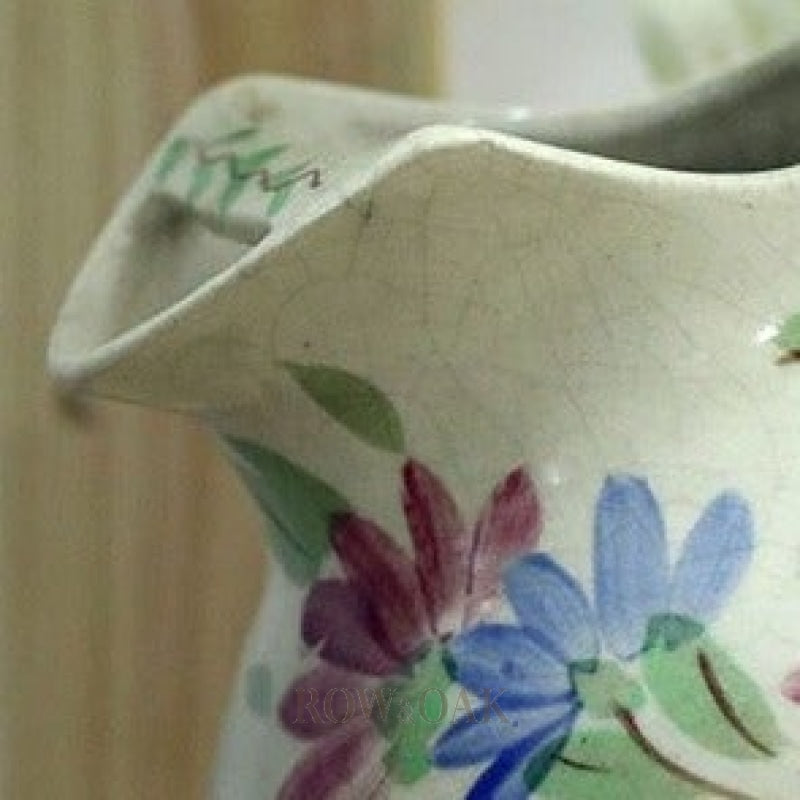 Floral Ceramic Lemonade Pitcher - Row & Oak