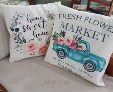 Flower Market Collection Cushions Truck