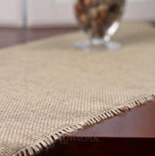 Load image into Gallery viewer, Fringed-Edge Burlap Table Runner - Row &amp; Oak