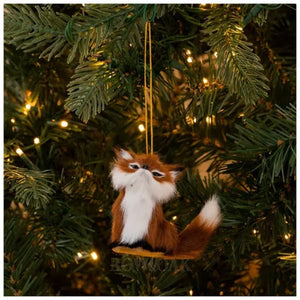 Furry Fox Ornament