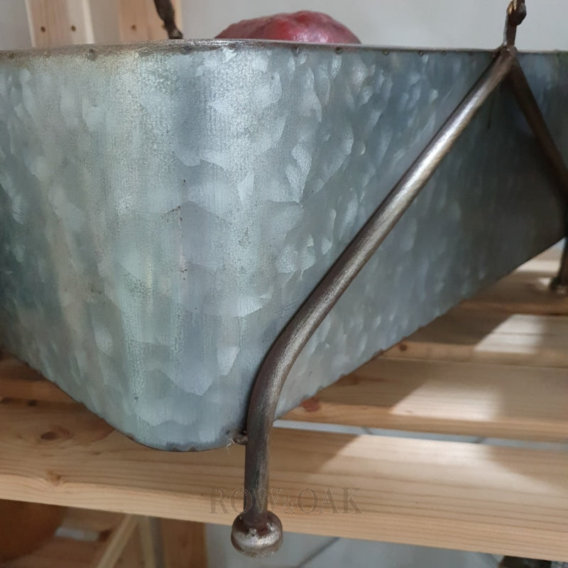 Galvanized Rectangle Planter/tub With Handle