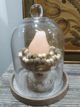 Load image into Gallery viewer, Glass Cloche With Stone Base