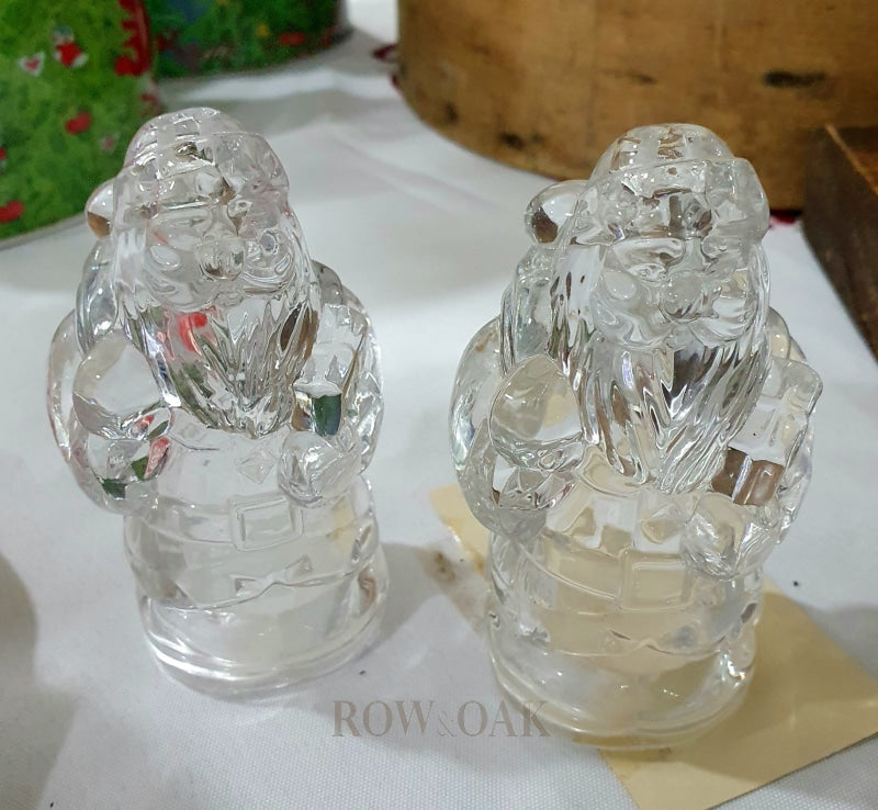 Glass Santa Salt & Pepper