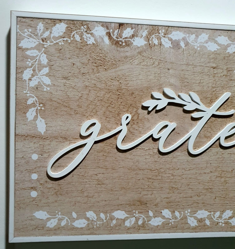 Grateful Wooden Sign