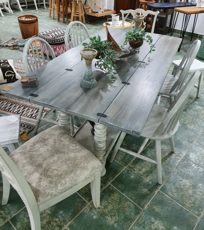 Grey Wooden Farmhouse Table / Console