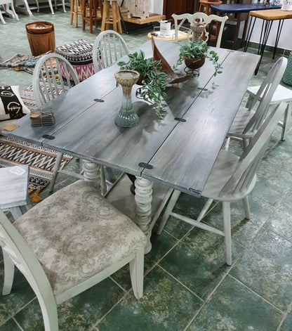 Grey Wooden Farmhouse Table / Console