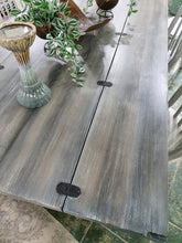 Load image into Gallery viewer, Grey Wooden Farmhouse Table / Console