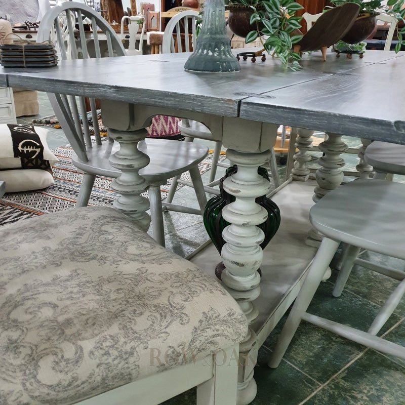 Grey Wooden Farmhouse Table / Console