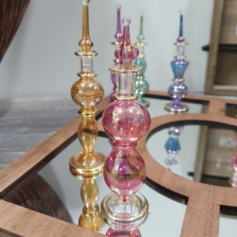 Hand-blown, Crystal Vials - Row & Oak