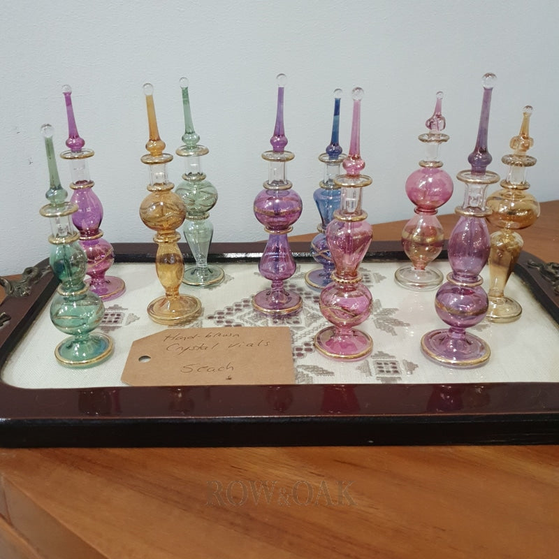 Hand-Blown Crystal Vials